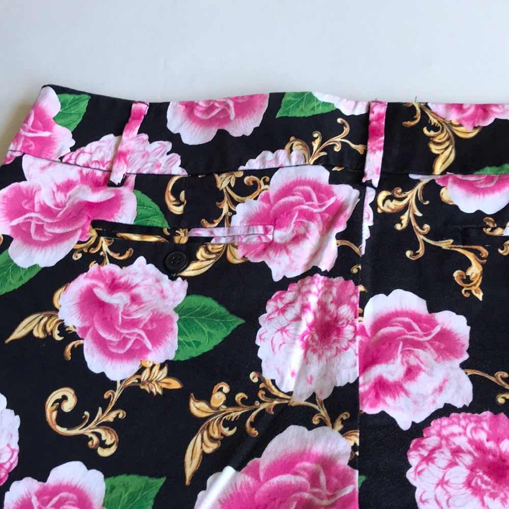 7th Avenue New York & Company floral shorts Sz 16 - Picture 6 of 8